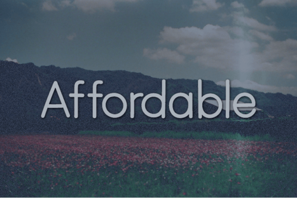 Affordable Font: A Clean Sans Serif for Modern Design