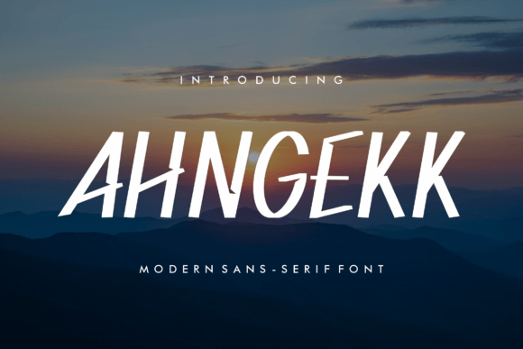 Ahngekk: A Modern Sans Serif Font for Campaigns