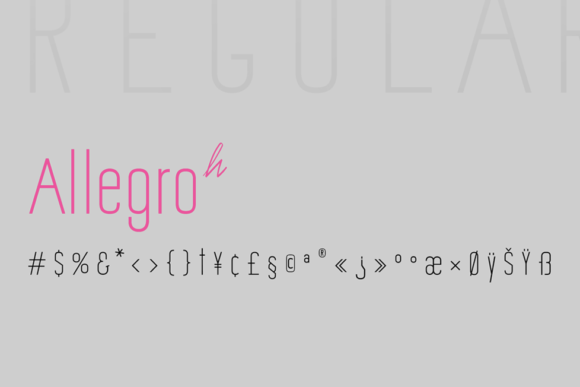 Allegro Sans: A Bright Sans Serif Font for Makers