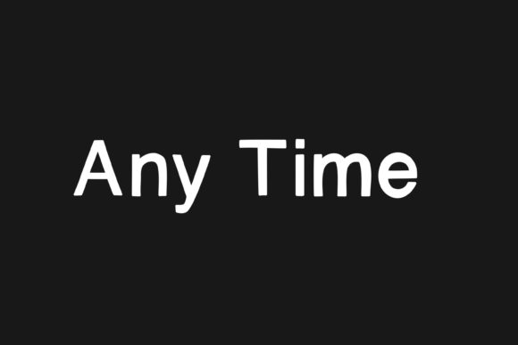 Any Time: A Versatile Sans Serif Font for Crafters