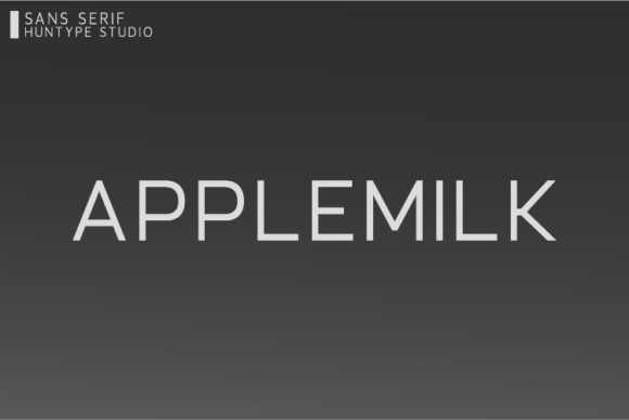 Applemilk: A Clean Sans Serif Font for Branding