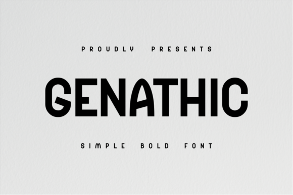 Genathic: The Bold Sans Serif Font for Campaigns