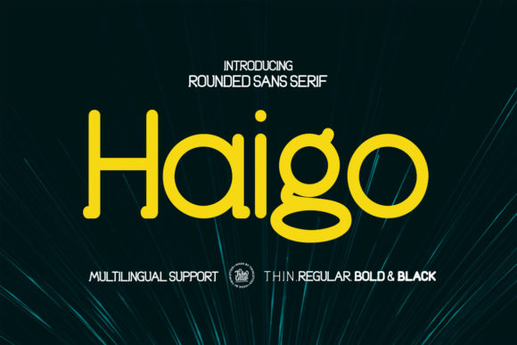 Haigo: A Vintage Sans Serif Font for Editorial Design