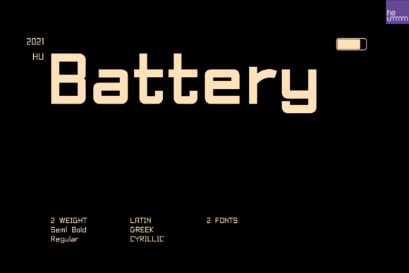 Hu Battery: A Trendy Sans Serif Font for Campaigns