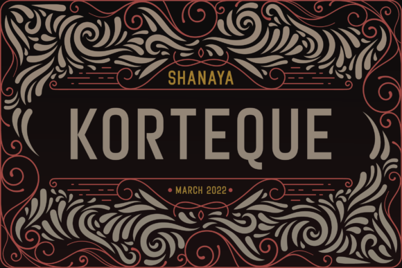 Korteque: A Vintage Sans Serif Font for Bold Marketing