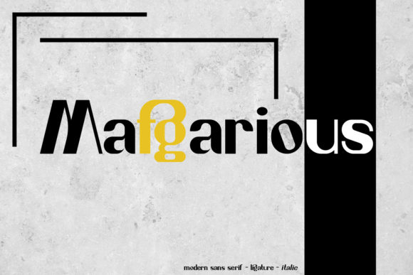 Mafgarious: A Bold Sans Serif Font for Marketers