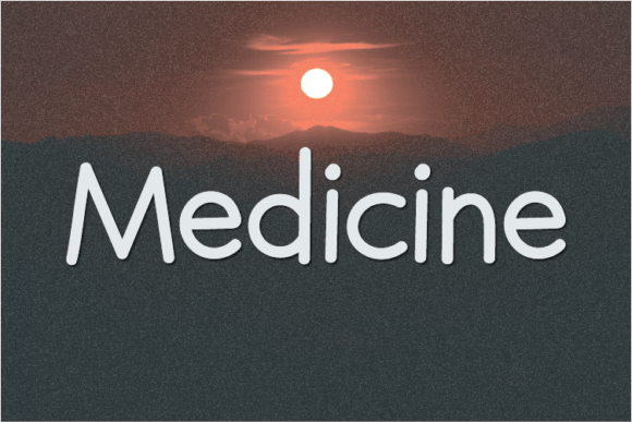 Medicine: A Unique Sans Serif Font for Crafters