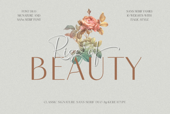 Rise of Beauty Duo: A Modern Font Pair for Campaigns