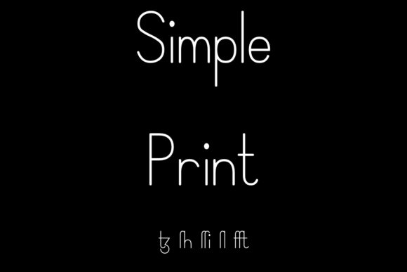 Simple Print: A Modern Sans Serif Font for Makers