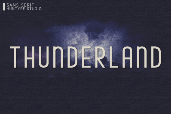 Thunderland: A Versatile All-Caps Sans Serif for Makers