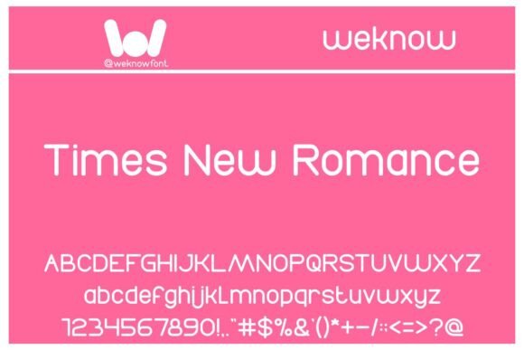 Times New Romance: Elegant Sans Serif for Crafters