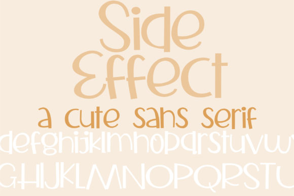 ZP Side Effect: A Cute Sans Serif Font for Business